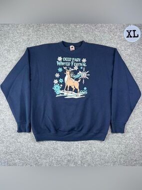 Vintage 90’s Deer Park Winter Festival Crewneck